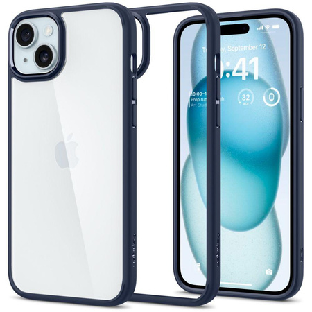 Spigen Ultra Hybrid - Etui do iPhone 15 (Granatowy)