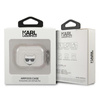 Karl Lagerfeld Choupette Head Glitter - Airpods Pro tok (ezüst)