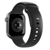 PURO ICON - Elasztikus szíj Apple Watch 38/40/41 mm-es órához (S/M & M/L) (fekete)