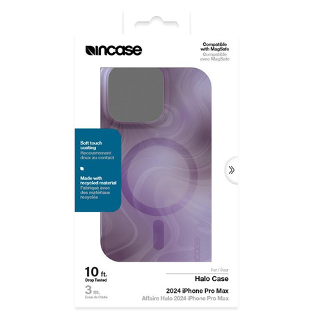 Incase Halo Case MagSafe - pouzdro pro iPhone 16 Pro Max (Oil Slick Lilac)