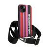 Karl Lagerfeld Color Stripes Strap - iPhone 14 Plus Case (pink)