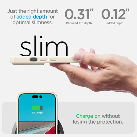 Spigen Ultra Hybrid - Coque pour iPhone 14 Pro (Beige)