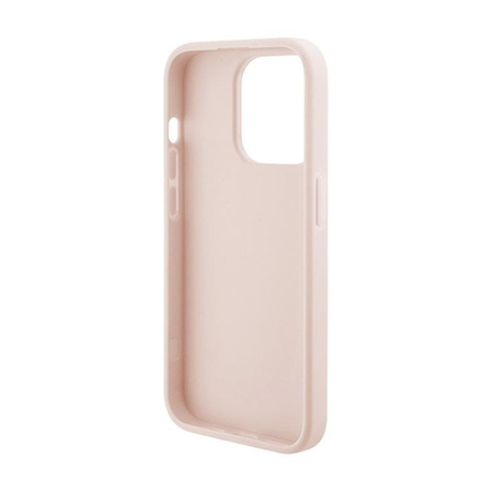 Karl Lagerfeld Quilted K Pattern - iPhone 15 Pro Case (pink)