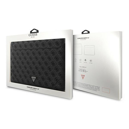 Guess 4G Uptown Triangle Logo Sleeve - 16" pouzdro na notebook (černá)