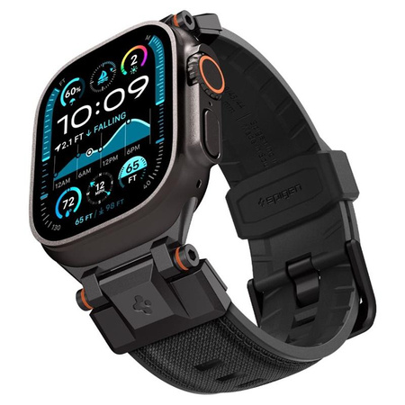Spigen DuraPro Armor – Řemínek pro Apple Watch 44/45/46/49 mm (Černá edice)