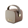 Guess Mini Bluetooth Speaker 4G Leather Script Logo with Strap - Bluetooth Speaker V5.3 (hnědý)