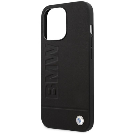 BMW Signature Logo Imprint MagSafe - iPhone 14 Pro Case (Noir)