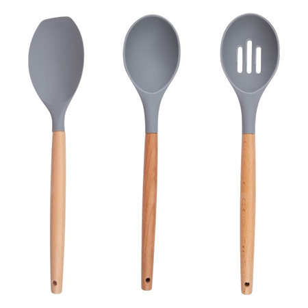 Alpina - Set of silicone kitchen utensils with a stand, 12 pieces