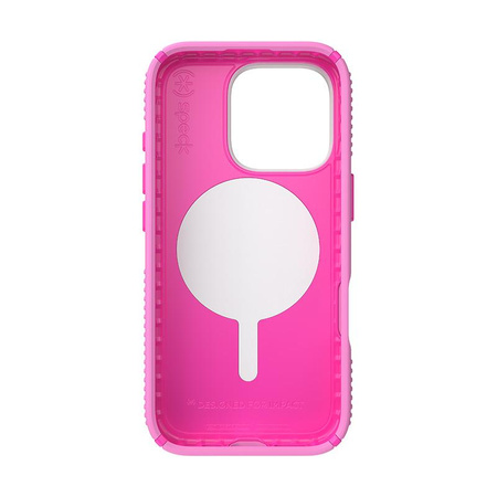 Speck Presidio2 Grip ClickLock & MagSafe - iPhone 16 Pro Hülle (True Pink / Shocking Pink / Weiß)