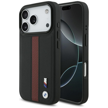 Etui do iPhone 17 Pro MagSafe BMW M Oryginalny Skórzany Czerwony Case