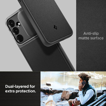 Spigen Optik Armor - Gehäuse für Samsung Galaxy A55 5G (Schwarz)