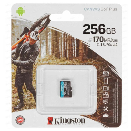Kingston Canvas Go Plus Micro SDXC - Paměťová karta 256 GB Class 10 UHS-I U3 90/170 MB/s