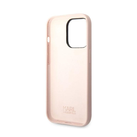 Karl Lagerfeld Silicone NFT Choupette - pouzdro pro iPhone 14 Pro Max (růžové)