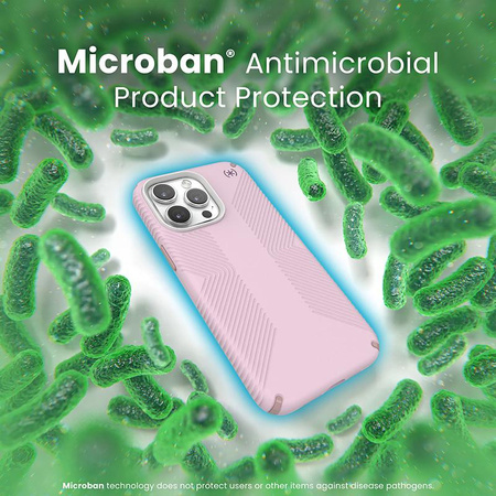 Speck Presidio2 Grip Magsafe - Coque iPhone 15 Pro Max (Lilas doux / Pétale d'œillet / Rose rouge)