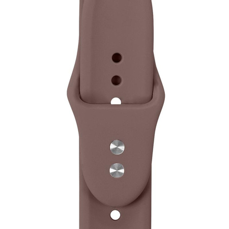 BRĄZOWY PASEK SILIKONOWY DO APPLE WATCH SE 11 10 9 8 7 | 38 40 41 42 CRONG