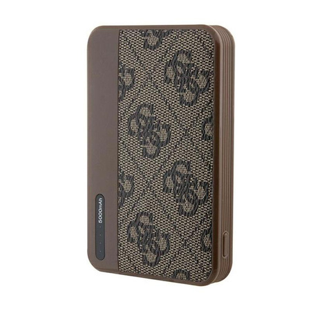 Guess 4G Leather Metal Logo - Power Bank 5000 mAh 15W (braun)