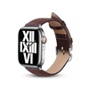 Crong Noble Band - Természetes bőrszíj Apple Watch 38/40/41 mm-es órához (Espresso)