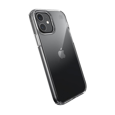 Speck Presidio Perfect-Clear - Coque pour iPhone 12 / iPhone 12 Pro avec revêtement MICROBAN (transparent)