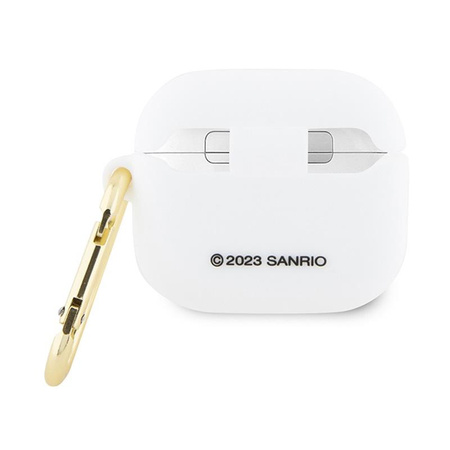 Hello Kitty Silicone 3D Kitty Head - pouzdro pro AirPods 3 (bílé)