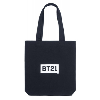 BT21 - Fabric shopping bag 28x40 cm (Black)