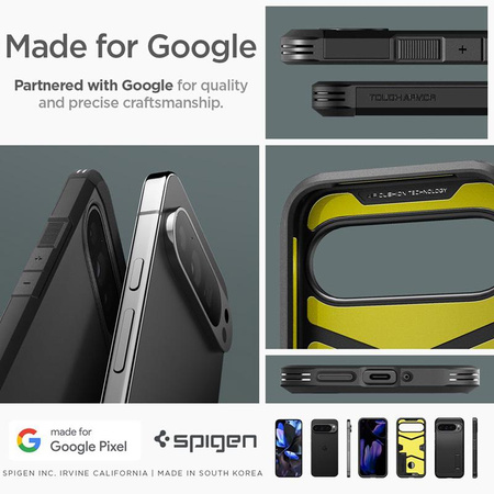 Spigen Tough Armor - tok Google Pixel 9 Pro XL készülékhez (fekete)