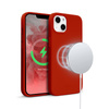 Crong Color Cover Magnetic - Étui MagSafe pour iPhone 13 mini (rouge)