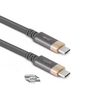 Moshi USB-C Monitor Cable - Kabel USB-C Power Delivery 100W z obsługą 4K/60 Hz (HDR) (Gray/Gold)