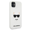 Karl Lagerfeld Choupette Head szilikon - iPhone 11 tok (fehér)