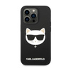 Karl Lagerfeld Choupette Head MagSafe Silicone - Coque iPhone 14 Pro (noir)