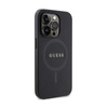 Guess Saffiano MagSafe - Tasche für iPhone 14 Pro (schwarz)
