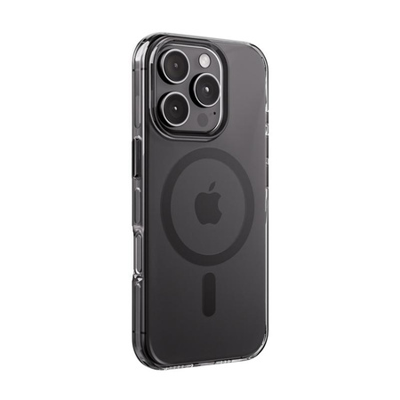 Crong Clear MAG Pro do iPhone 16 Pro – przezroczyste etui z systemem MagSafe i metalowymi detalami