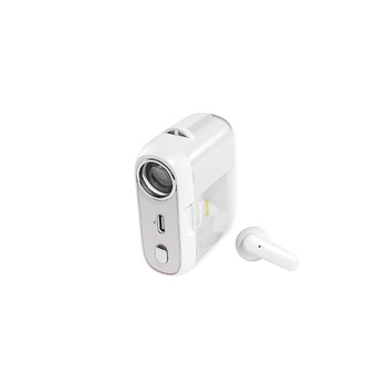 WEKOME S28 Pop Digital Series - bezdrátová sluchátka Bluetooth V5.3 TWS s nabíjecím pouzdrem s funkcí projektoru (bílá)
