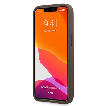Guess 4G Ring Case - Etui iPhone 13 (brązowy)