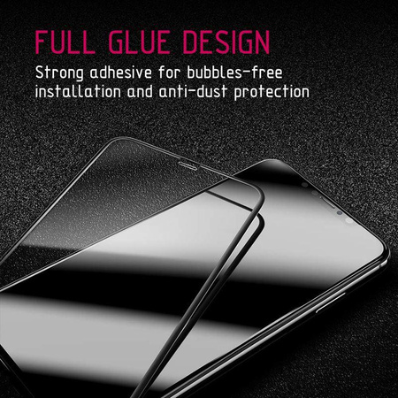 Crong Edge Glass 4D Full Glue - Celoplošné tvrzené sklo pro Huawei Mate 10