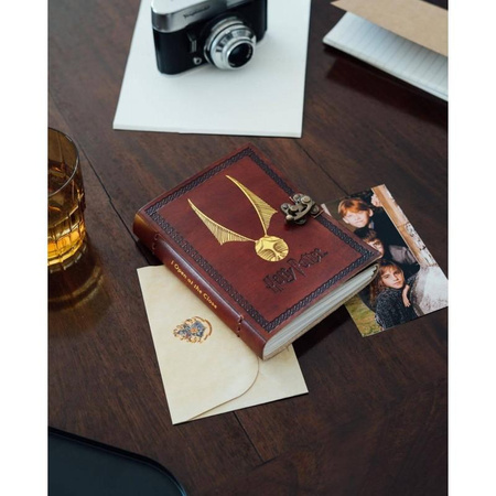 Harry Potter - Leder Notizbuch 13,5x18 cm (Braun)