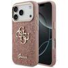 Guess Fixed Glitter Big 4G Metal Frame - Case iPhone 17 Pro (pink)