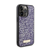 Guess Rhinestone Metal Logo - iPhone 15 Pro Case (pink)