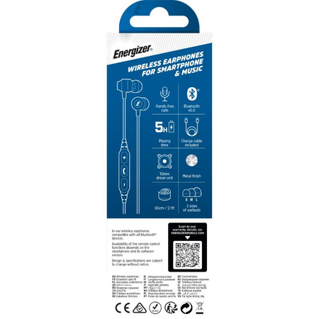 Energizer Ultimate CIBT20 - Kabellose Bluetooth V5.0 In-Ear-Kopfhörer (Schwarz)