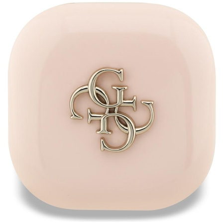 Guess 4G Metal Logo – TWS-Bluetooth-Kopfhörer + Ladeetui (rosa)