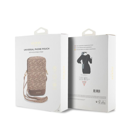 Guess Zip GCube Bottom Stripe - Phone Bag (brun)