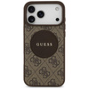 ETUI DO IPHONE 17 PRO MAX do MAGSAFE GUESS ORYGINALNE BRĄZOWE SKÓRZANE CASE