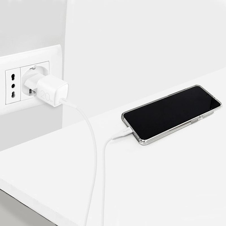 Chargeur mural super mini rapide PURO - USB-C Power Delivery 20W mini chargeur mural rapide (blanc)
