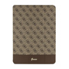 Guess 4G Stripe Allover - Case for iPad Pro 12.9" (2022-2020) (Brown)