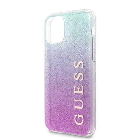 Guess Glitter Gradient - Etui iPhone 11 Pro (Pink/Blue)