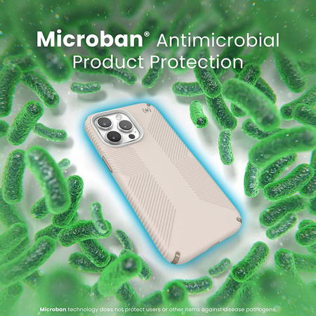 Speck Presidio2 Grip - Coque iPhone 15 Pro Max (Bleached Bone / Heirloom Gold / Hazel Brown)