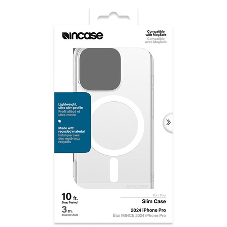 Incase Slim Case MagSafe - Coque pour iPhone 16 Pro (transparent)