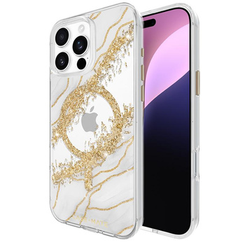 Case-Mate Karat Granite MagSafe – Etui do iPhone 16 Pro Max z 24K złotem