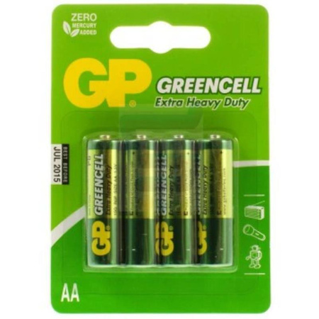 GP Greencell - Pile zinc-carbone AA, 1,5V (4pcs).)