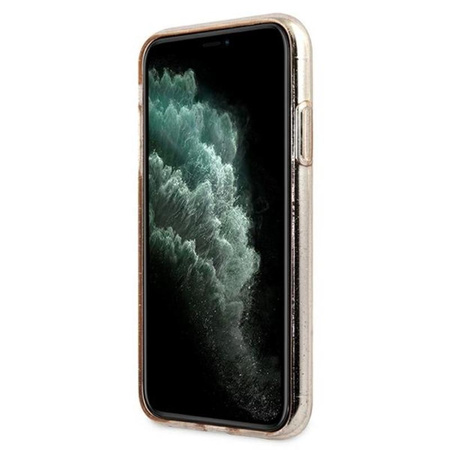 Karl Lagerfeld Choupette Head Glitter - pouzdro pro iPhone 11 (zlaté)