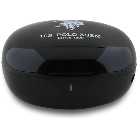 US Polo Assn DH Logo - TWS headphones + charging case (black)